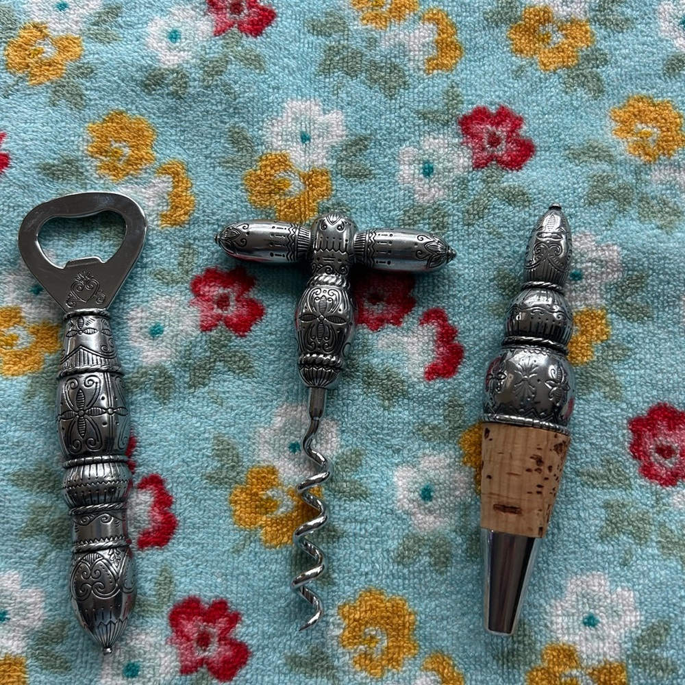 Brighton Silver Wine Tool Set